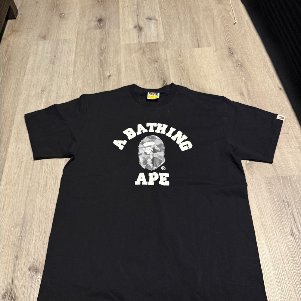 Bape Black Short Sleeve Tee Iconic Logo